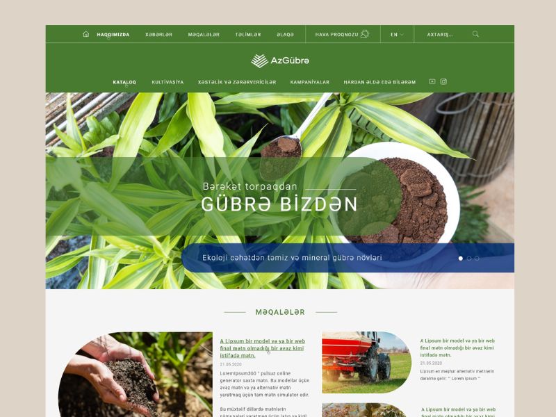 azgubre.az – Vebsayt Dizaynı - View 2